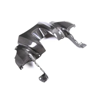 Angled View of Yamaha MT-09/FZ-09 Carbon Fiber Front Fuel Tank Cover