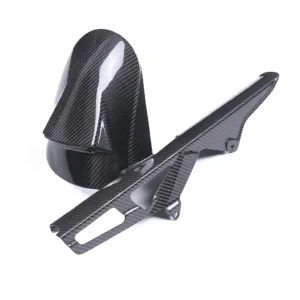 2017+ Suzuki GSX-R1000 Carbon Fiber Rear Fender Chain Guard Kit