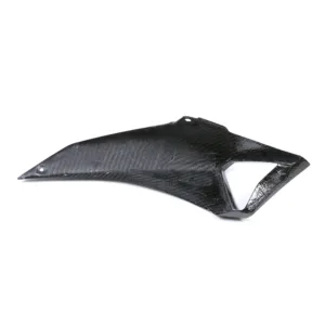 Angled View of Kawasaki Z H2 Carbon Fiber Air Intake Pipe Cover