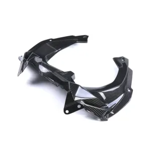 Angled View of Kawasaki Ninja ZX-4R/ZX-4RR Carbon Fiber Dashboard Front Cover