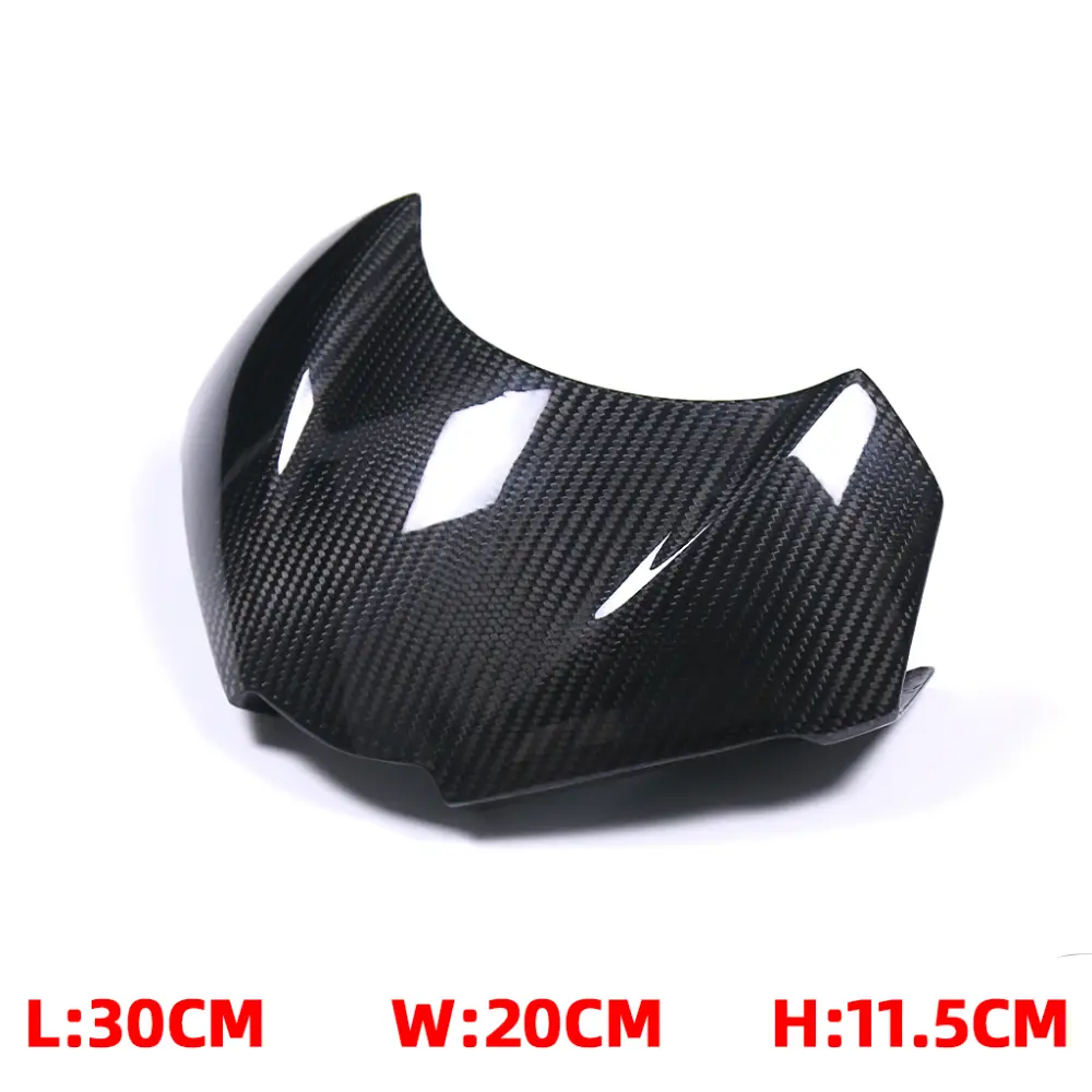 Side View of Triumph Street Triple 765 RS Carbon Fiber Front Fairing Windscreen Cover Side View of Triumph Street Triple 765 RS Carbon Fiber Front Fairing Windscreen Cover