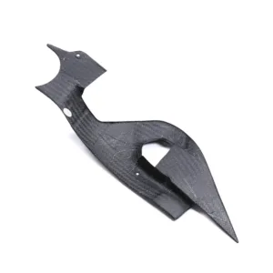 Carbon Fiber Weave Detail on Kawasaki Ninja H2 H2R Swingarm Guard Cover