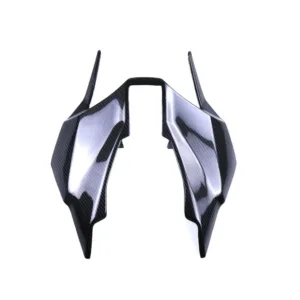 Angled View of Honda CBR1000RR Carbon Fiber Rear Seat Under Tail Cowl