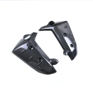Angled View of Yamaha MT-10 Carbon Fiber Radiator Side Guard Covers