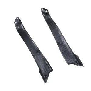 Angled View of Kawasaki Ninja H2 H2R Carbon Fiber Front Fuel Tank Side Panel Kit