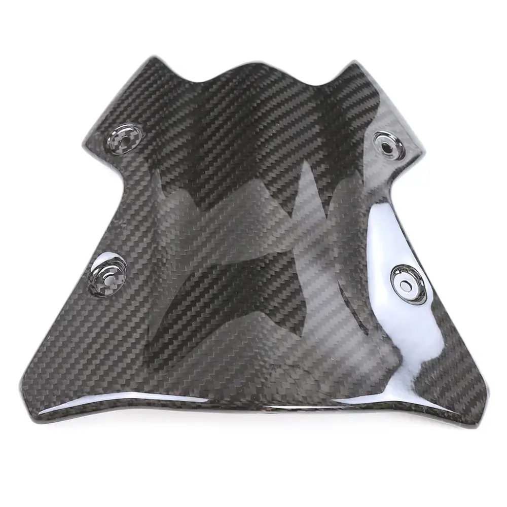 Angled View of Kawasaki Z900 Carbon Fiber Windscreen Wind Deflector Dash Panel Cover Angled View of Kawasaki Z900 Carbon Fiber Windscreen Wind Deflector Dash Panel Cover