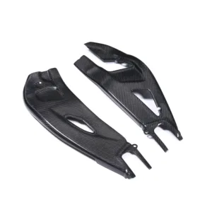 Angled View of Honda CBR1000RR-R Carbon Fiber Swingarm Guard Cover
