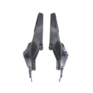 Angled View of Yamaha YZF-R7 Carbon Fiber Fuel Tank and Seat Side Panels