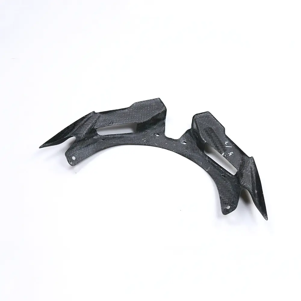 Carbon Fiber Weave Detail on Kawasaki Ninja ZX-4R/ZX-4RR Front Lower Winglet Covers Carbon Fiber Weave Detail on Kawasaki Ninja ZX-4R/ZX-4RR Front Lower Winglet Covers