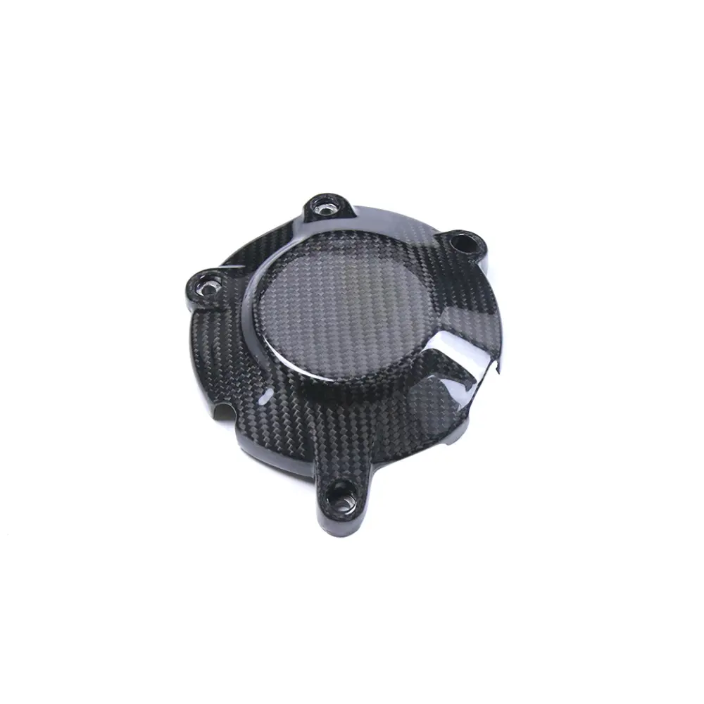 Angled View of Aprilia RSV4 / 2015-2020 RSV4 RR Carbon Fiber Engine Cover Angled View of Aprilia RSV4 / 2015-2020 RSV4 RR Carbon Fiber Engine Cover