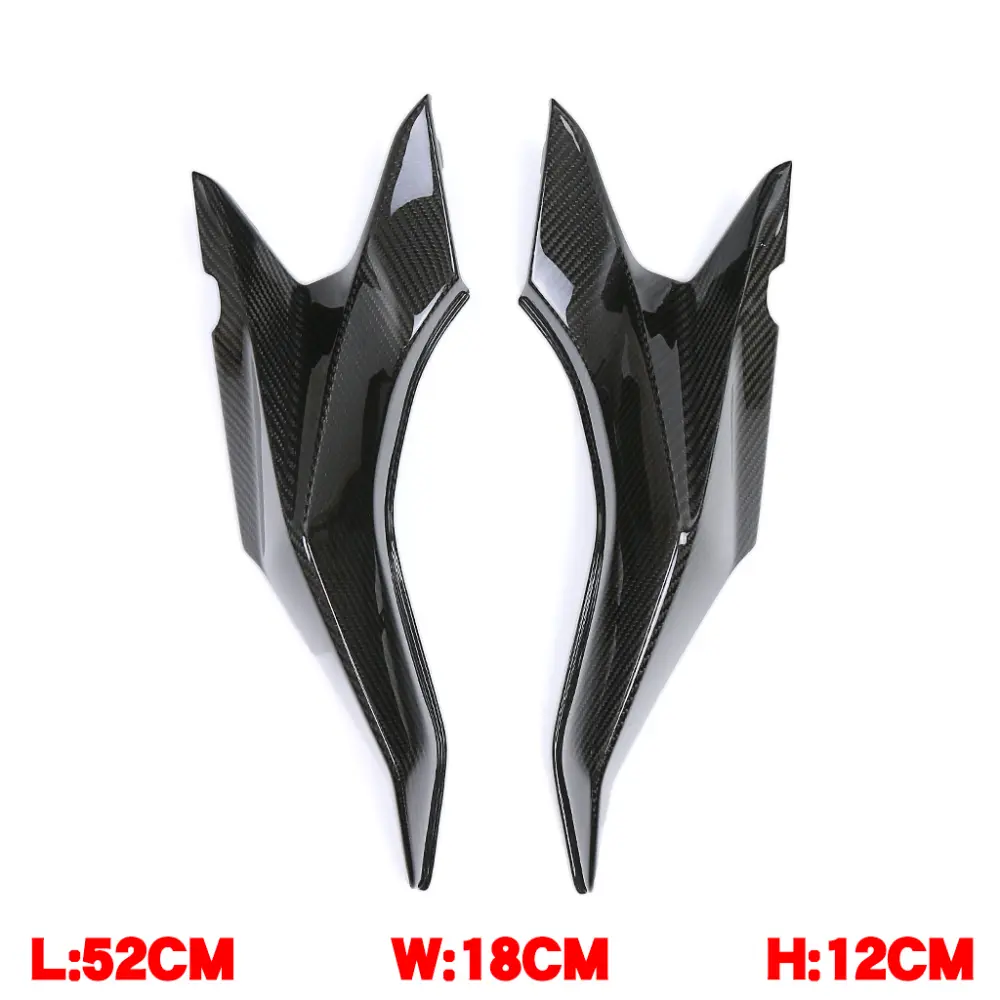 Side View of BMW S1000XR Carbon Fiber Rider Seat Side Panels Side View of BMW S1000XR Carbon Fiber Rider Seat Side Panels