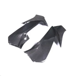 Angled View of Honda CBR1000RR-R Carbon Fiber Spoiler Side Panel Covers