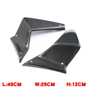 Side View of Yamaha MT-09/FZ-09 Carbon Fiber Side Winglet Spoilers