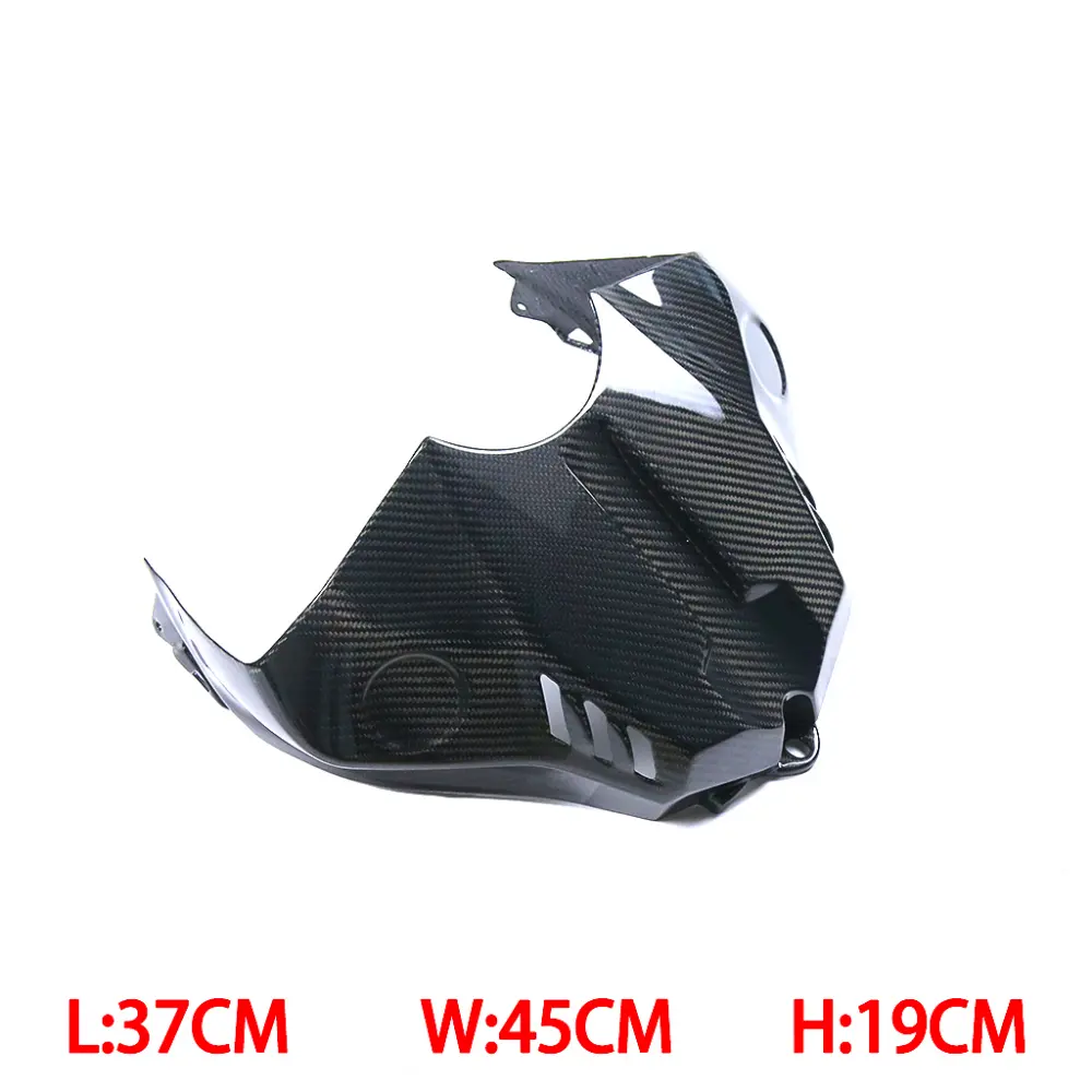Side View of Yamaha YZF-R1/R1M Carbon Fiber Airbox Fuel Tank Cover Side View of Yamaha YZF-R1/R1M Carbon Fiber Airbox Fuel Tank Cover
