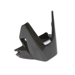 Angled View of BMW S1000R Carbon Fiber Lower Belly Pan Center Panel