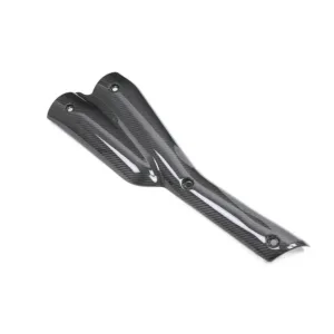 Angled View of Harley-Davidson Sportster S RH1250S Carbon Fiber Exhaust Pipe Heat Shield Cover