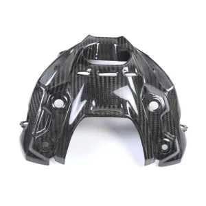 Carbon Fiber Weave Detail on Yamaha MT-09/FZ-09 Front Nose Headlight Fairing