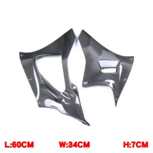 Side View of Yamaha YZF-R7 Carbon Fiber Belly Pan Side Spoiler Panels