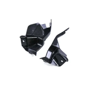 Angled View of BMW S1000R Carbon Fiber Side Fairing Panels