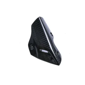 Angled View of BMW S1000R Carbon Fiber Exhaust Heat Shield Cover