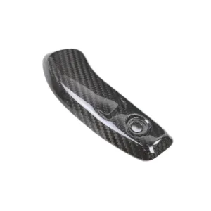 Angled View of Honda CBR1000RR-R Carbon Fiber Stock Exhaust Heat Shield Cover