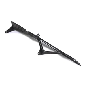 Angled View of Yamaha MT-09/FZ-09/XSR900 Carbon Fiber Chain Guard