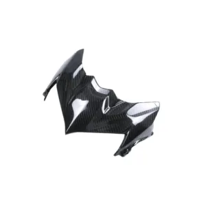Angled View of Kawasaki Z900 Carbon Fiber Front Nose Headlight Upper Fairing Panel