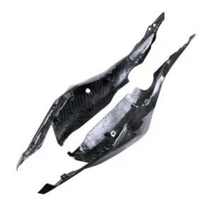 Side View of Kawasaki Ninja ZX-4R/ZX-4RR Carbon Fiber Rear Tail Seat Side Panels