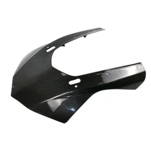 Angled View of Yamaha YZF-R1/R1M Carbon Fiber Front Headlight Nose Fairing