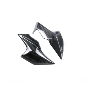 Angled View of Kawasaki Z900 Carbon Fiber Front Side Nose Headlight Fairing Panel
