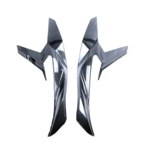 Carbon Fiber Weave Detail on Kawasaki Ninja ZX-4R/ZX-4RR Under-Tank Frame Side Panels