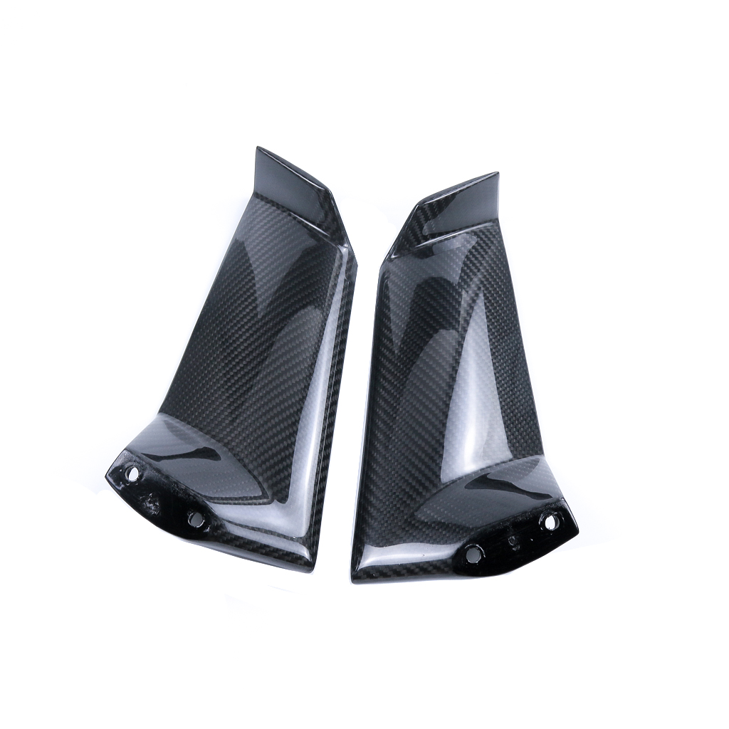 Side View of Kawasaki Ninja H2 H2R Carbon Fiber Upper Fairing Aerodynamic Winglets Side View of Kawasaki Ninja H2 H2R Carbon Fiber Upper Fairing Aerodynamic Winglets