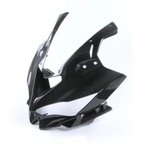 Carbon Fiber Weave Detail on Kawasaki Ninja ZX-4R/ZX-4RR Front Headlight Fairing Cover
