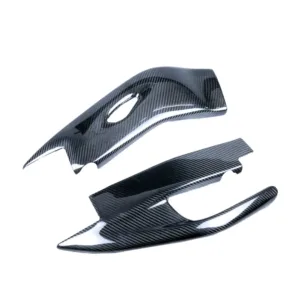 Angled View of Honda CBR1000RR Carbon Fiber Swingarm Covers