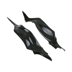 Side View of Kawasaki Ninja ZX-6R Carbon Fiber Fuel Tank Side Panels