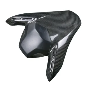 Carbon Fiber Weave Detail on Kawasaki Z900 Rear Passenger Seat Cowl