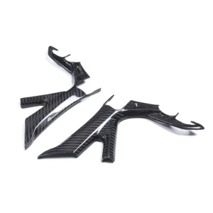 Angled View of Suzuki Hayabusa Gen 3 Carbon Fiber Rear Passenger Foot Peg Covers
