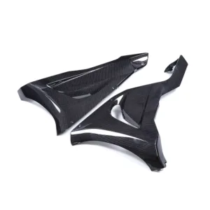 Angled View of Kawasaki Ninja ZX-6R Carbon Fiber Lower Belly Pan Fairing