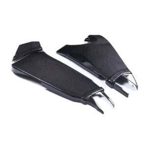 Angled View of Kawasaki Ninja ZX-6R Carbon Fiber Swingarm Cover