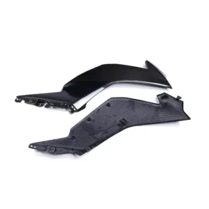 Angled View of Kawasaki Ninja ZX-6R ZX-636 Carbon Fiber Front Side Fairing