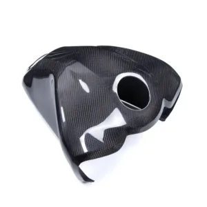 Angled View of Yamaha MT-09/FZ-09 Carbon Fiber Full Fuel Tank Cover