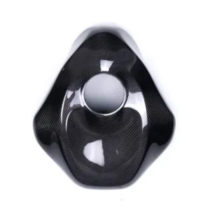 Angled View of Kawasaki Ninja ZX-6R Full Dry Carbon Fiber Fuel Tank Cover