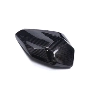 Angled View of Kawasaki Ninja ZX-6R Carbon Fiber Pillion Seat Cover