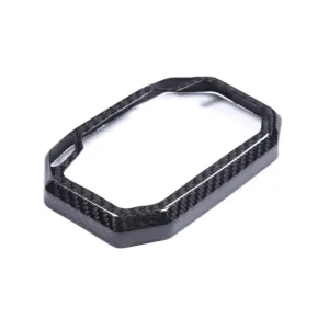 Angled View of Kawasaki Ninja ZX-6R Carbon Fiber Instrument Cover