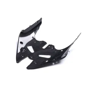 Angled View of Kawasaki Ninja ZX-6R Carbon Fiber Lower Front Fairing