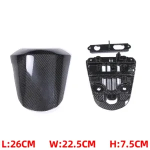 Glossy Twill-Weave Carbon Fiber Finish for Suzuki GSX-R1000 Rear Fender Chain Guard Kit
