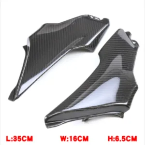 Side View of Kawasaki Z900 Carbon Fiber Seat Side Frame Cover Panels