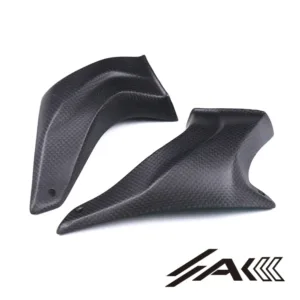 Universal Carbon Fiber GP Style Brake Disk Cooler Air Duct Brake Air Intake Cooling Cover Installed