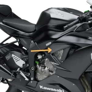 2013-2018 Kawasaki Ninja ZX-6R Carbon Fiber Side Lower Infill Panel Motorcycle Fairing