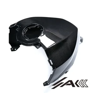 Aprilia RS 457 Dry Carbon Fiber Tank Cover Installed